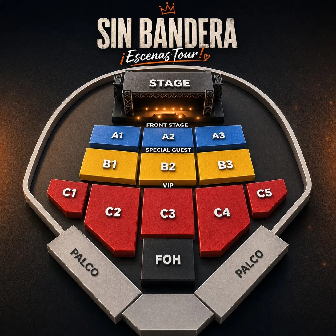 Mapa de zonas del estadio